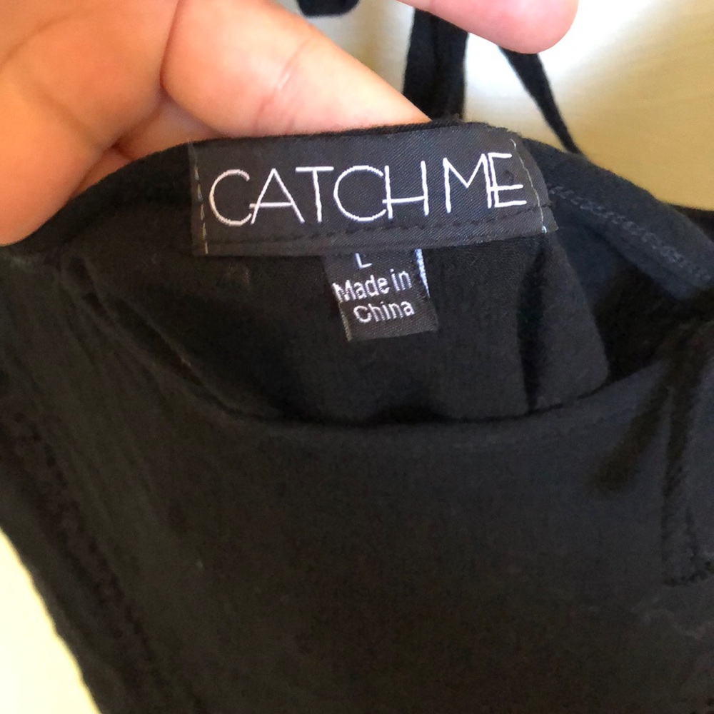 Linen top BLACK - Picture 4 of 4